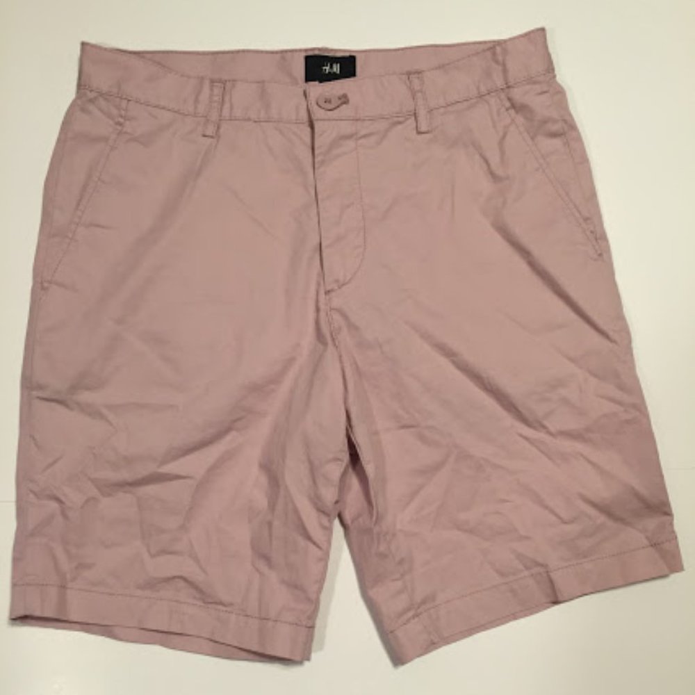 NWT H&M Women's Ladies' Bermuda Walking Shorts Size 30 R Pink Dressy Long NEW